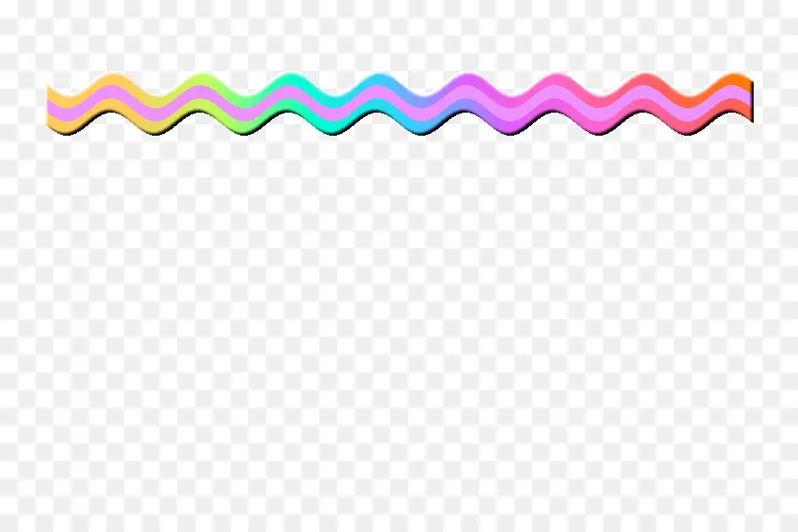 Ligne Ondulée，Coloré PNG