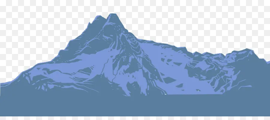 Montagne，Bleu PNG