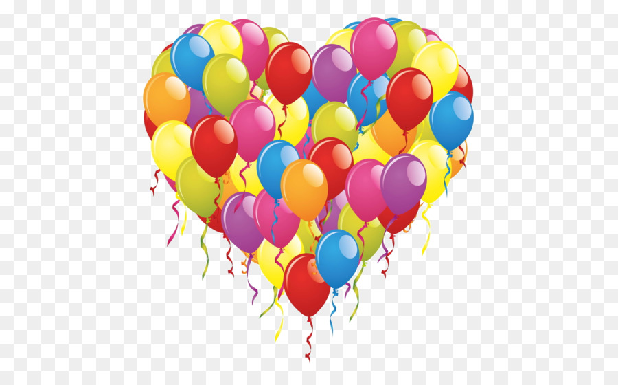 Ballons Coeur，Coloré PNG