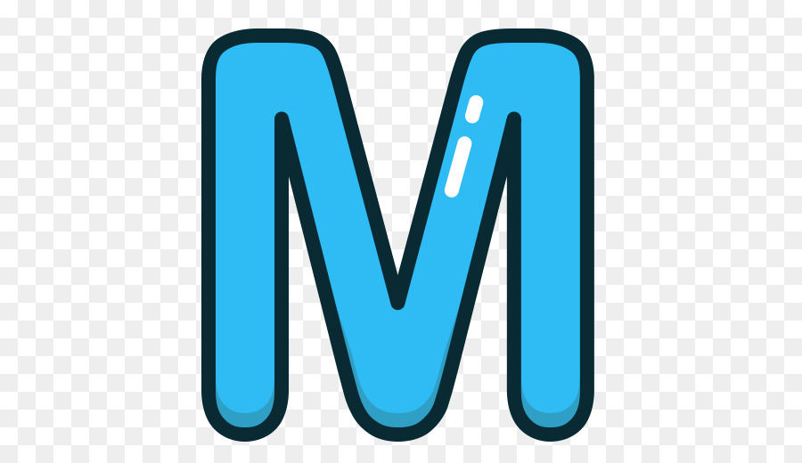 Bleu M，Alphabet PNG