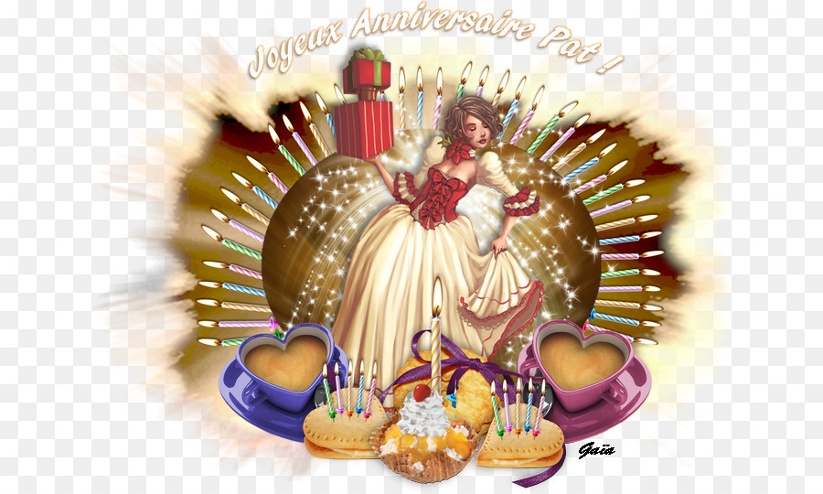 Anniversaire，Bleu PNG