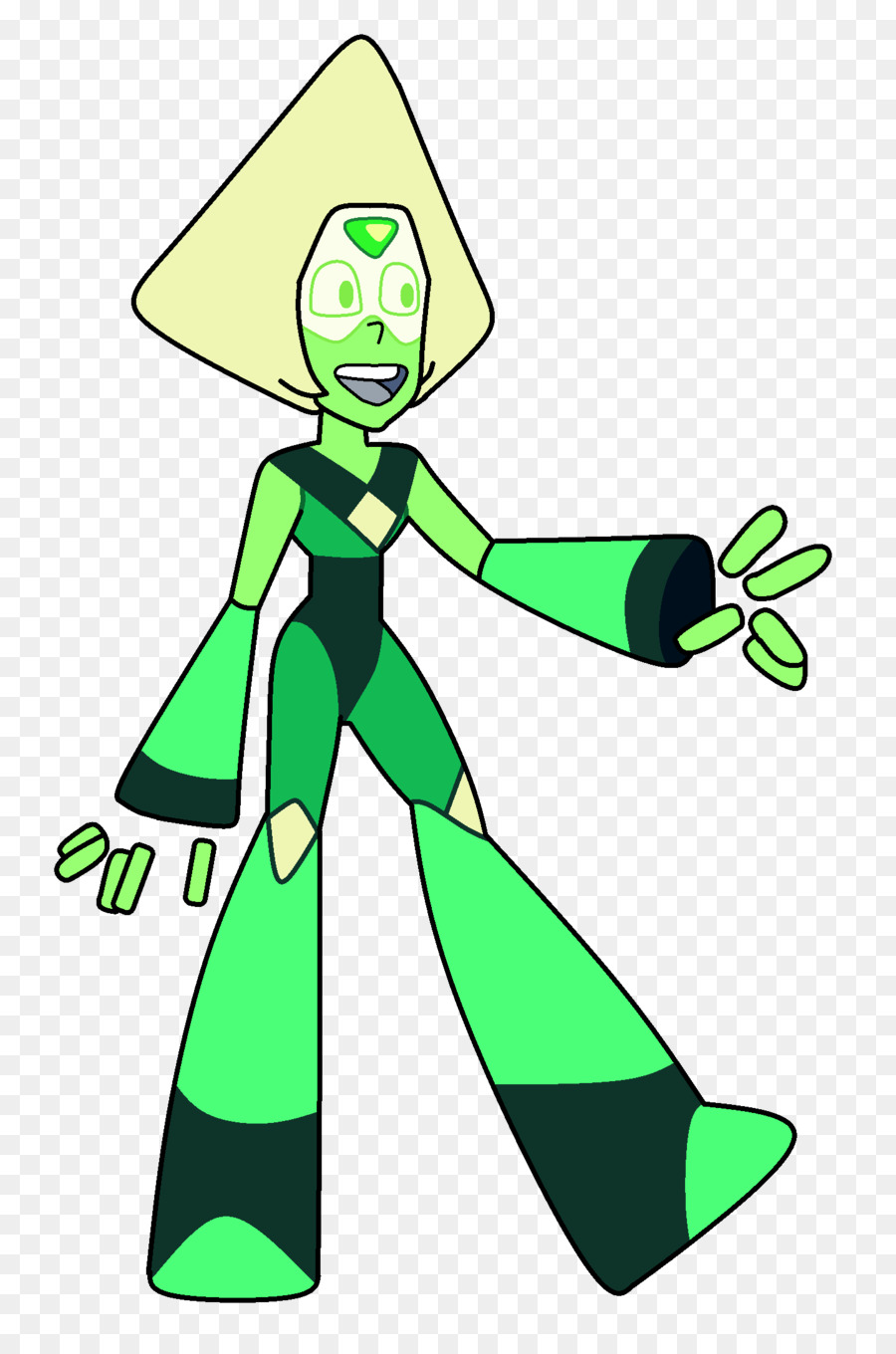 Personnage De Dessin Animé Vert，Animé PNG