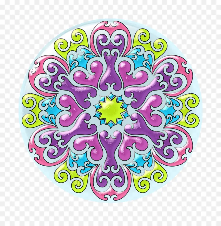 Mandala Coloré，Conception PNG