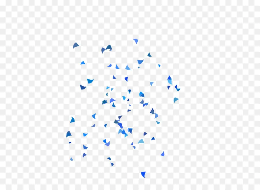 Bleu，Confettis PNG