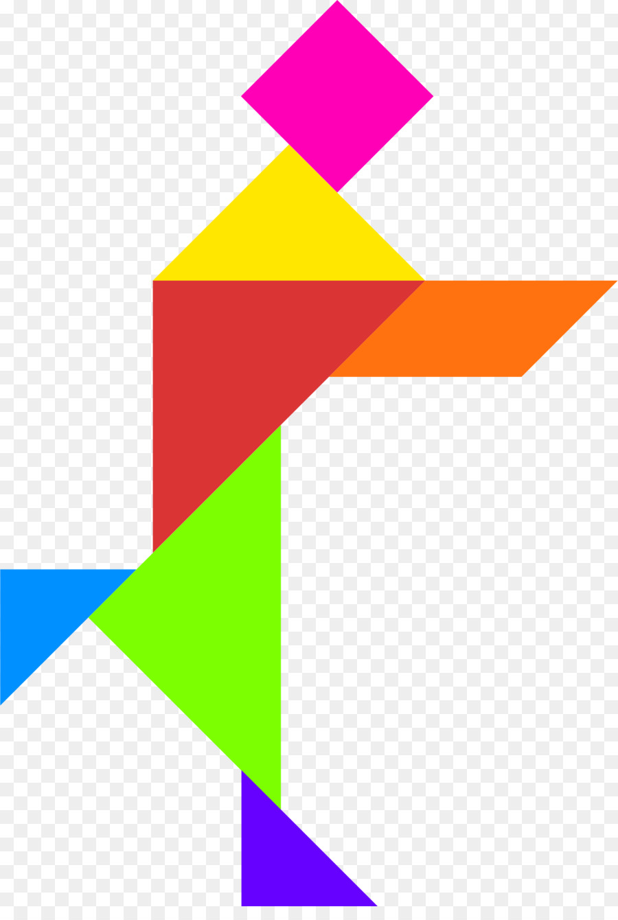 Tangram Coloré，Formes PNG