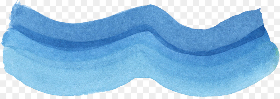 Vagues Bleues，Aquarelle PNG