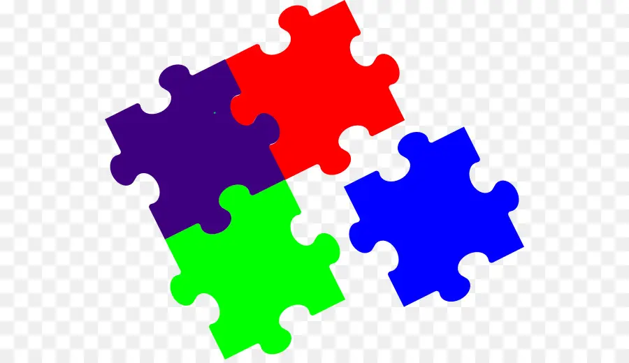 Pièces De Puzzle，Coloré PNG