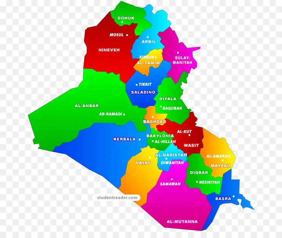 Carte De L'irak，Irak PNG