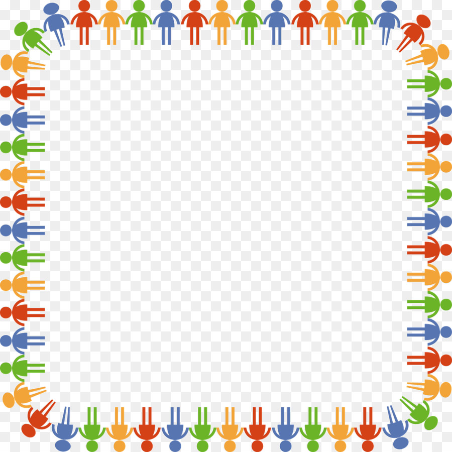 Cadre De Personnes Colorées，Personnes PNG