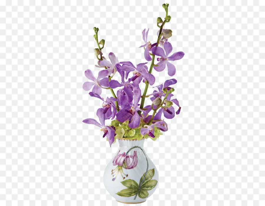 Fleurs Violettes，Vase PNG