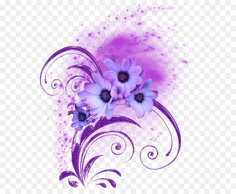 Fleurs Violettes，Fleurir PNG