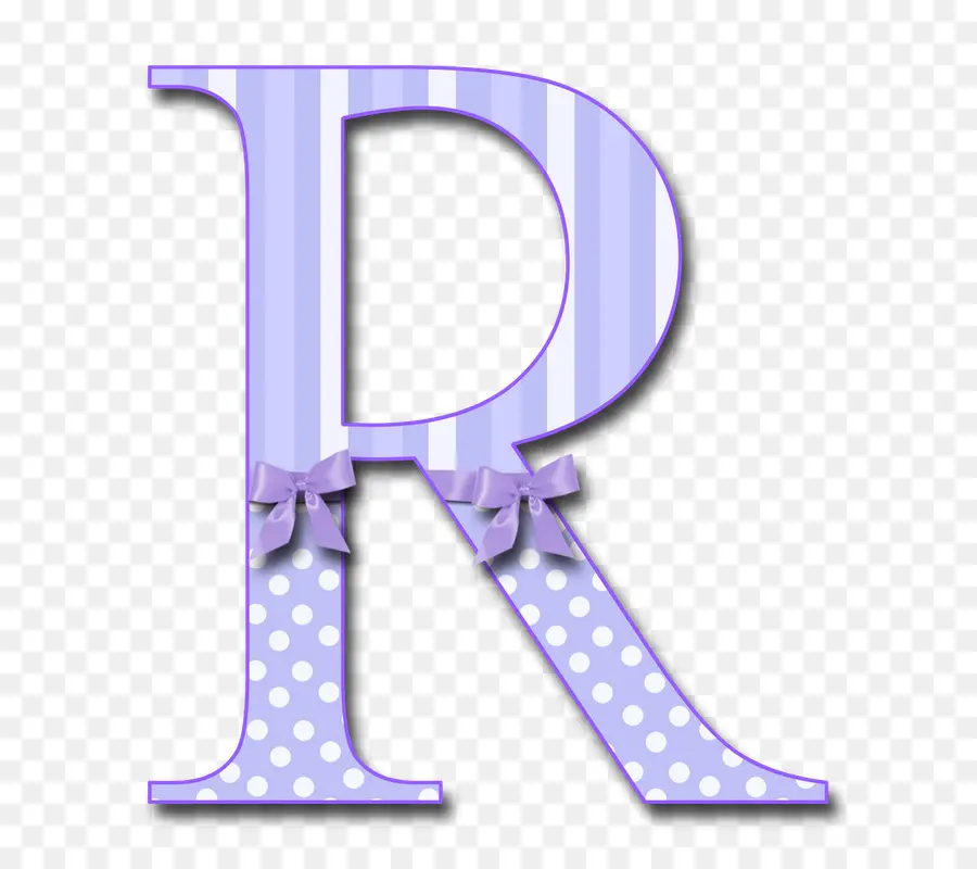 Lettre R，Violet PNG