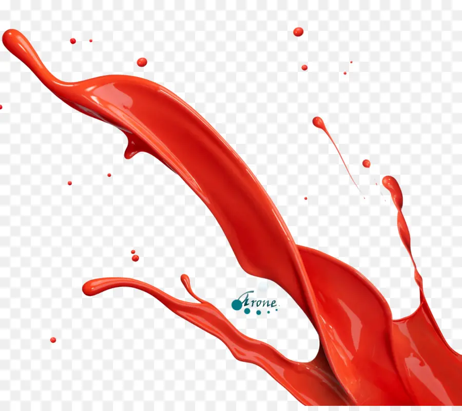 Éclaboussure De Peinture Rouge，Liquide PNG