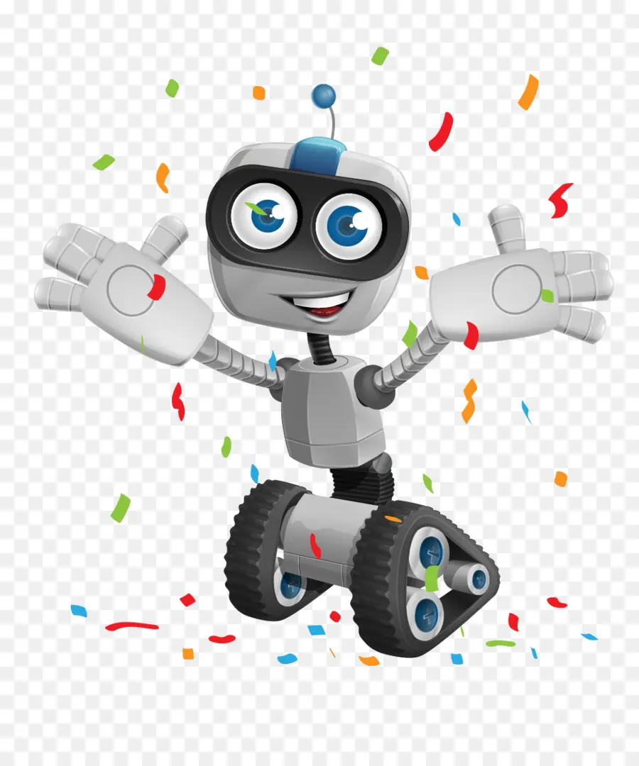 Robot，Confettis PNG