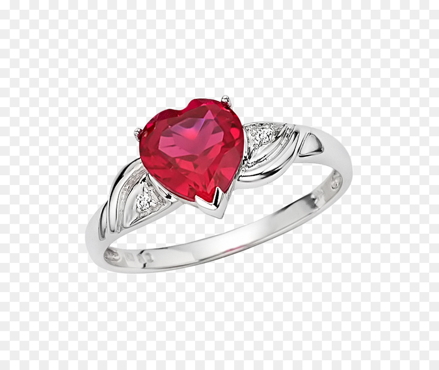 Bague Avec Pierres Précieuses Rouges，Accessoire PNG