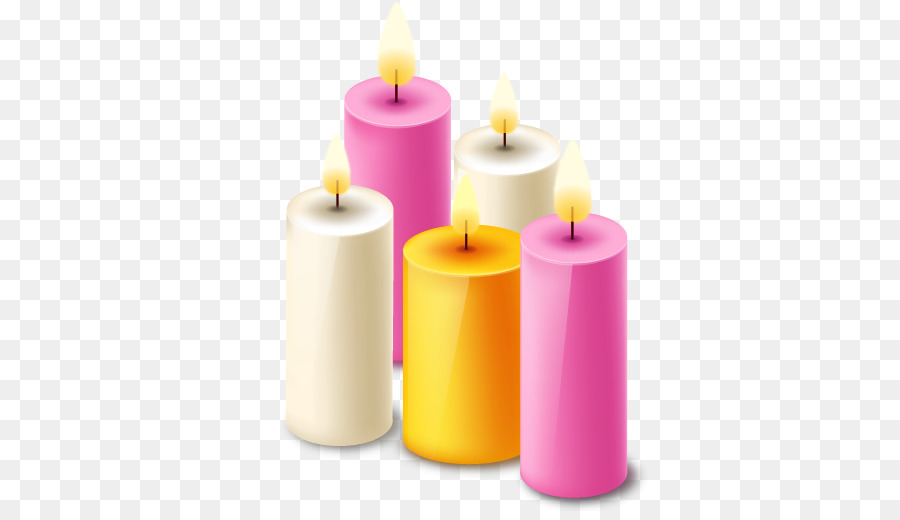 Bougies Colorées，Flamme PNG