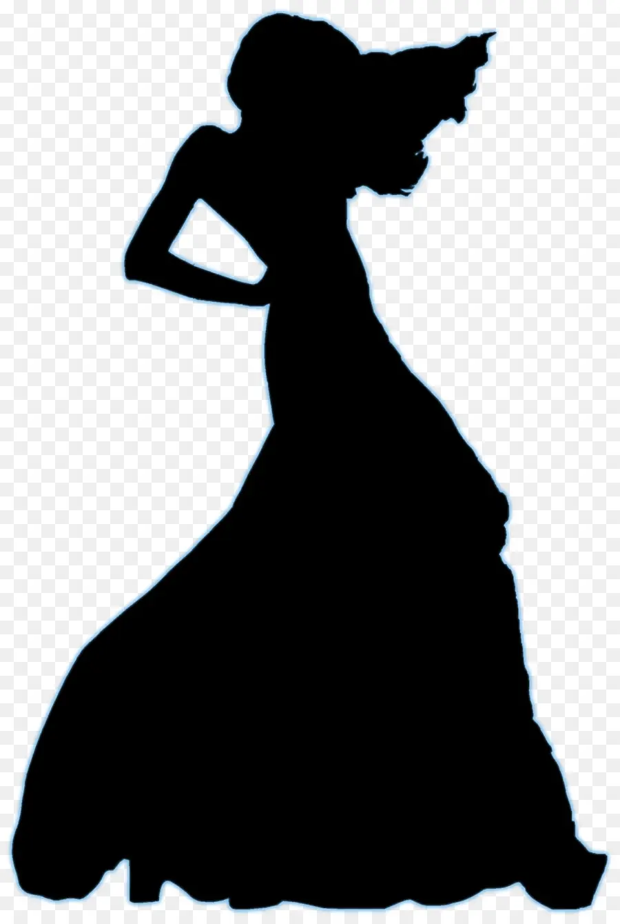 Silhouette，Robe PNG