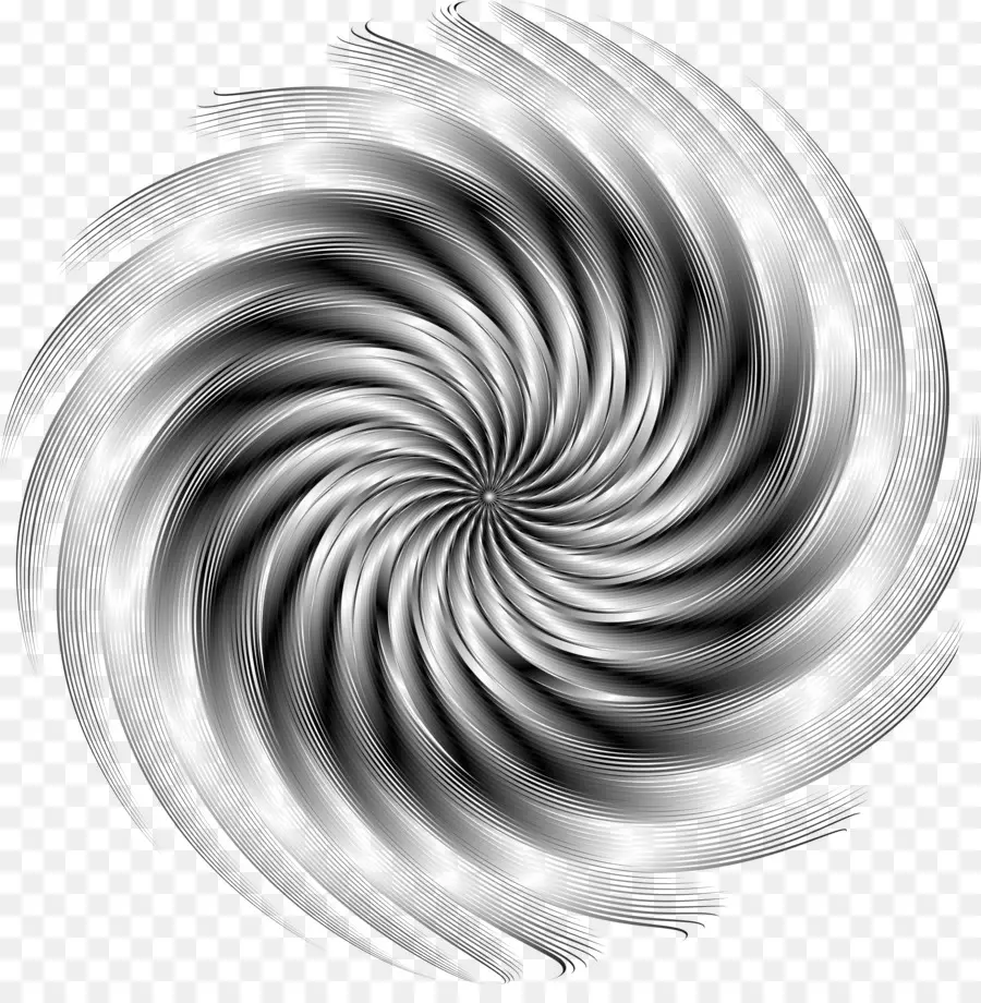 Spirale Noire Et Argentée，Modèle PNG