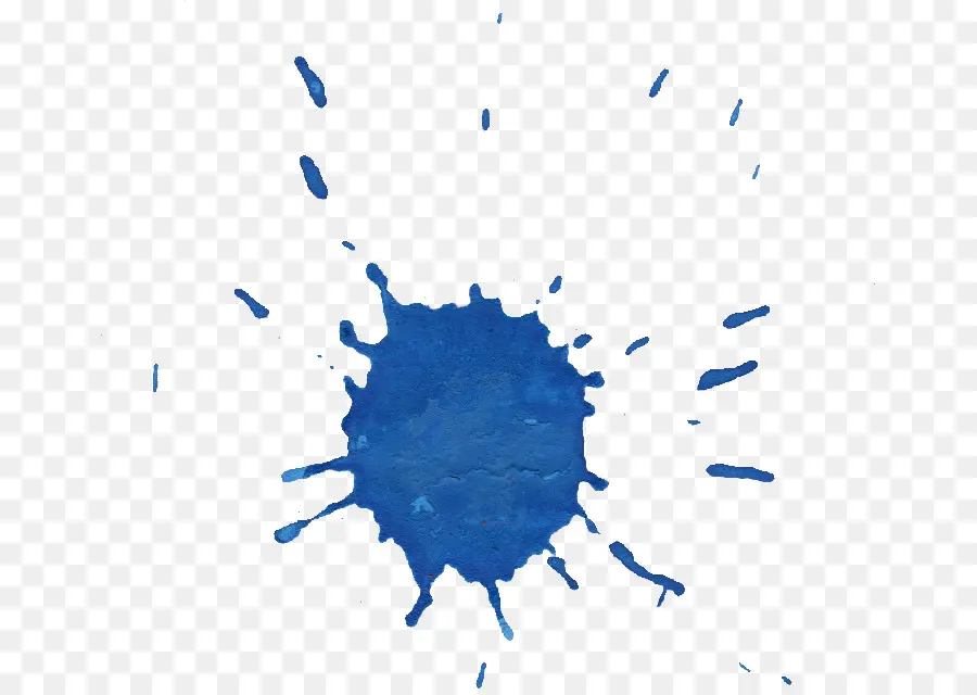 éclaboussure Bleue，Peinture PNG