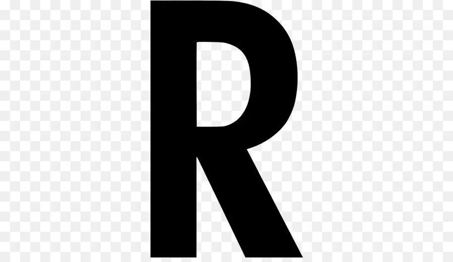 Lettre R，Noir PNG