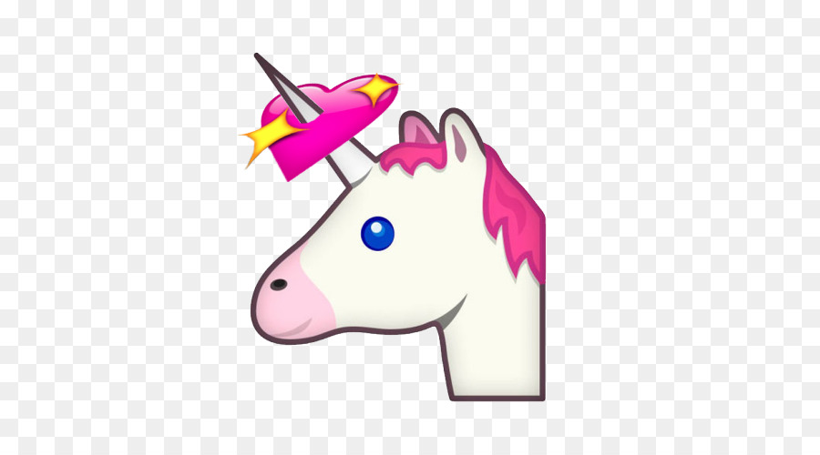 Emoji Licorne，Crinière Rose PNG