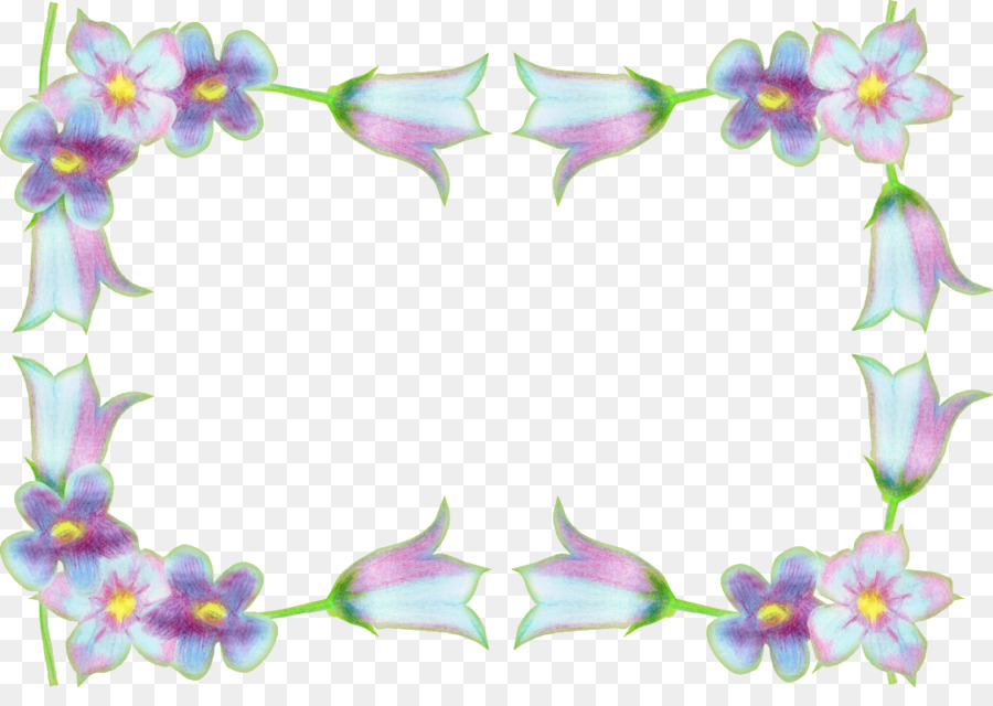 Cadre De Fleurs，Fleurs PNG