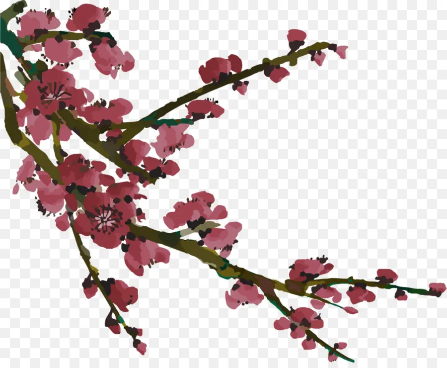 Branche De Fleurs，Fleurir PNG