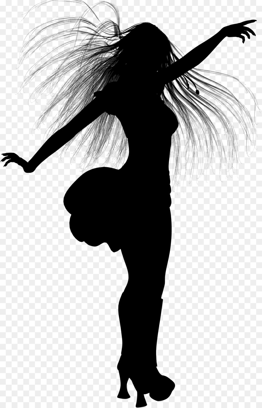Cheveux，Silhouette PNG