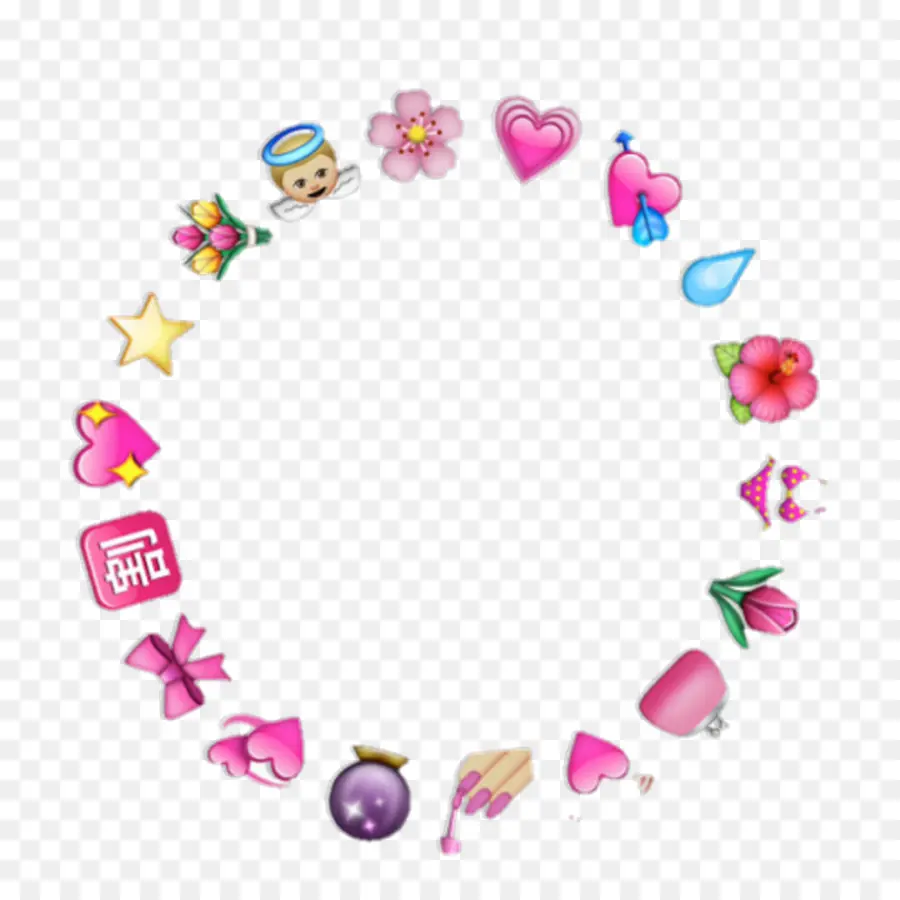 Cercle Emoji，Émojis PNG