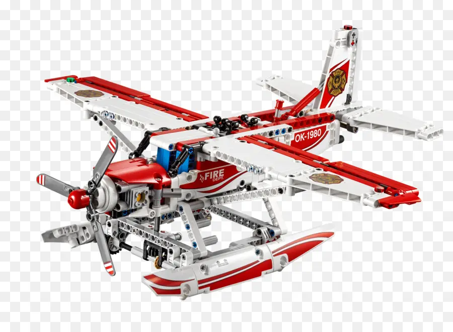 Avion Lego，Feu PNG