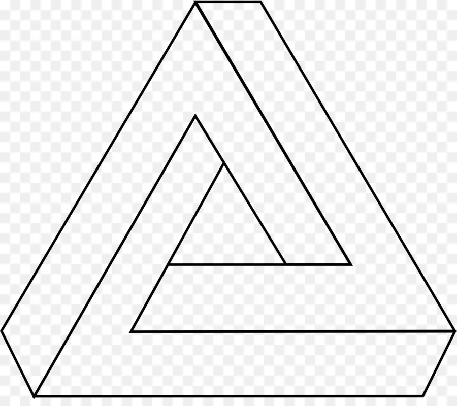 Triangle Impossible，Illusion D'optique PNG