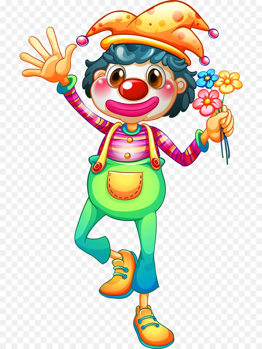 Clown，Fleurs PNG