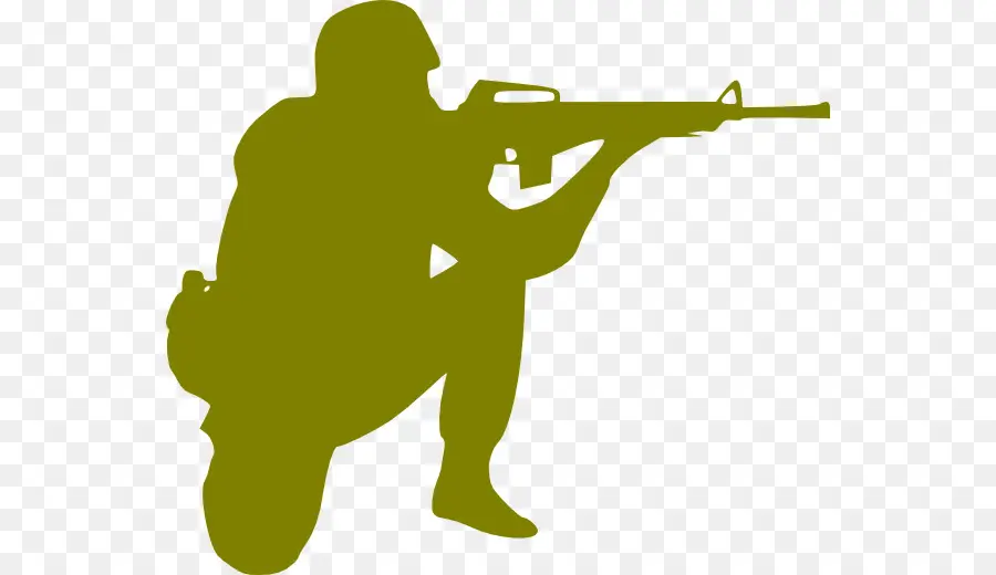 Silhouette De Soldat，Militaire PNG