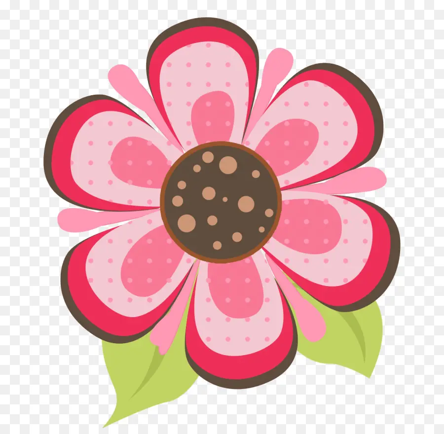 Fleur De Dessin Animé Rose，Pétales PNG