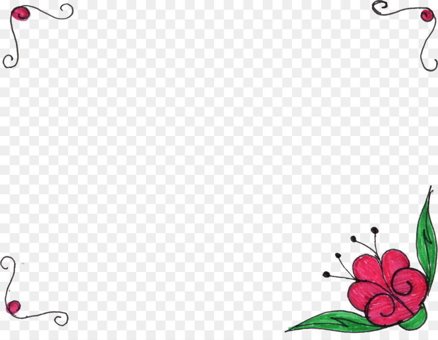 Bordure Florale，Fleurs PNG