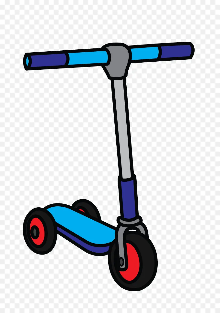 Trottinette，Bleu PNG