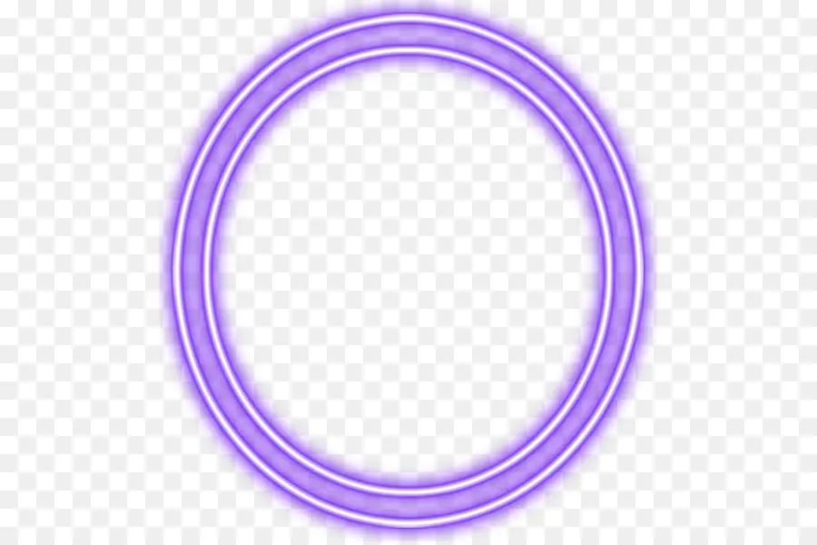 Cercle De Néon，Violet PNG