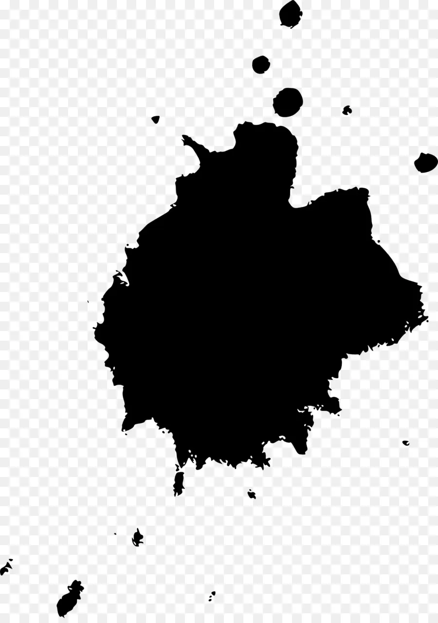 Tache D'encre，Noir PNG