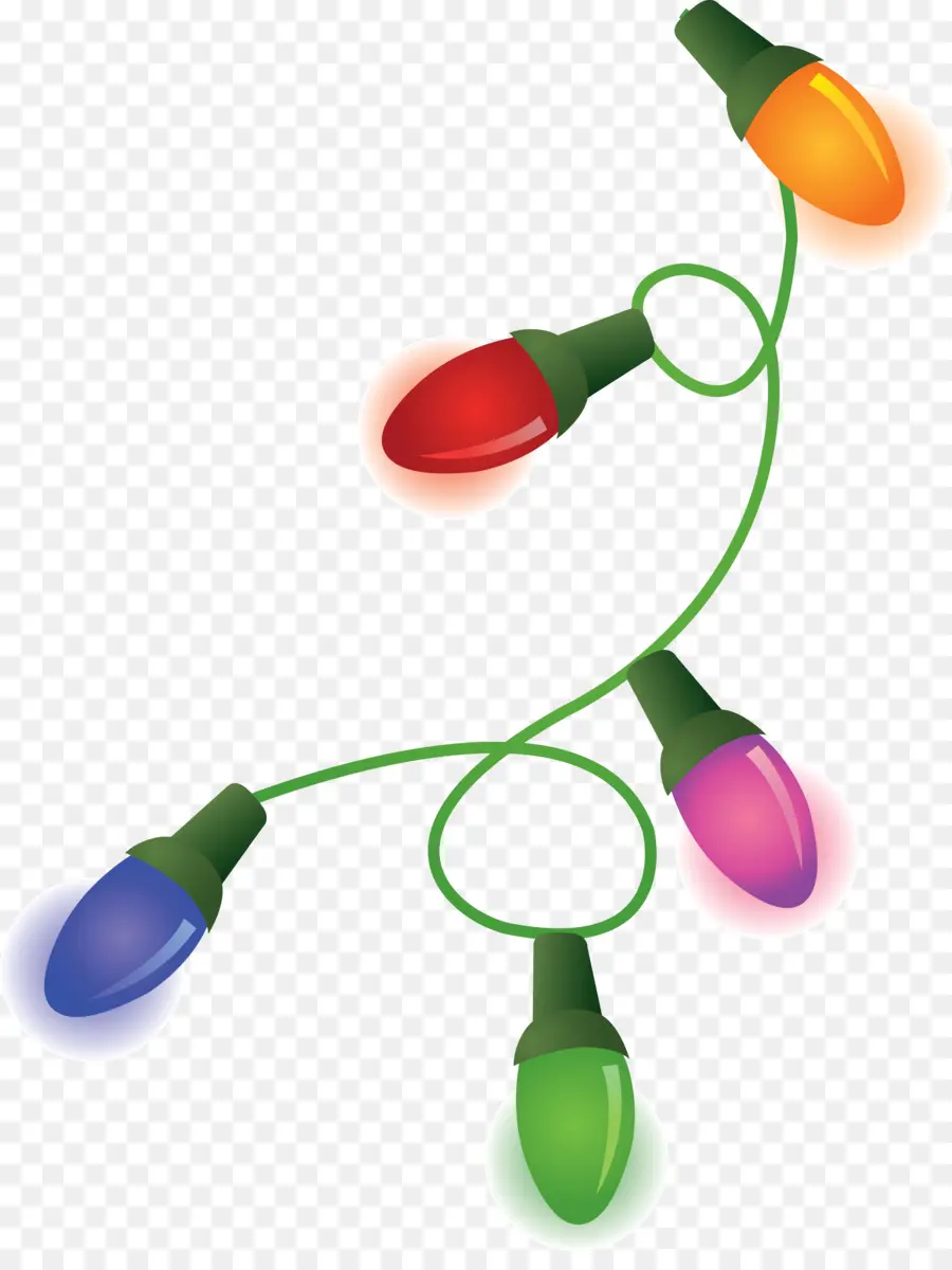 Lumières De Noël，Coloré PNG