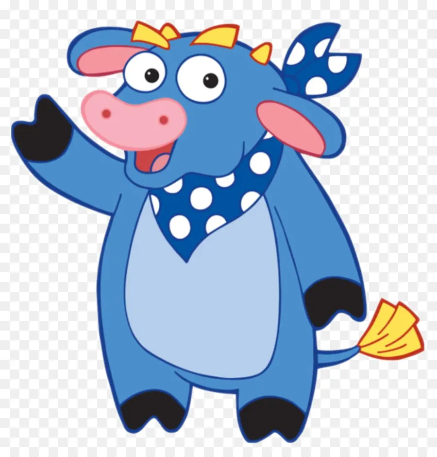 Vache De Dessin Animé Bleu，Ferme PNG