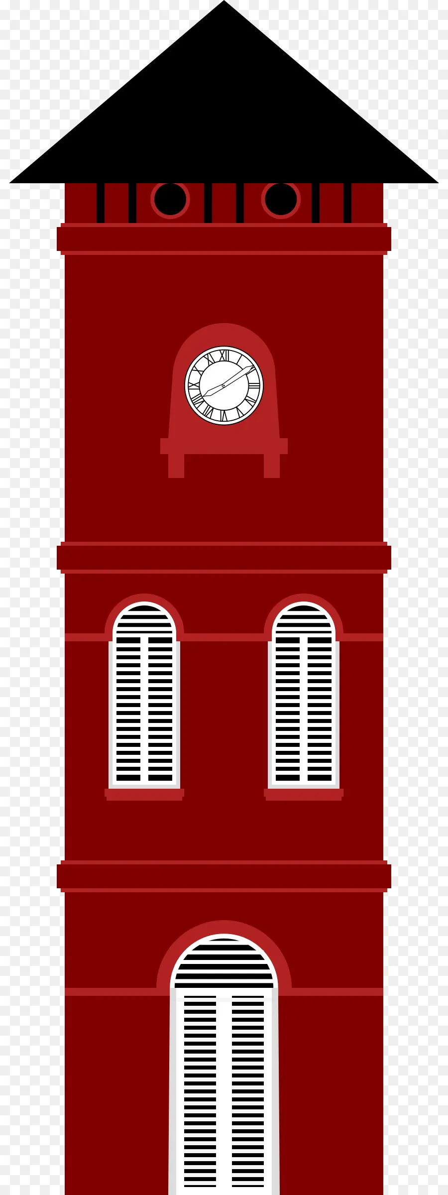 Tour De L'horloge，Rouge PNG