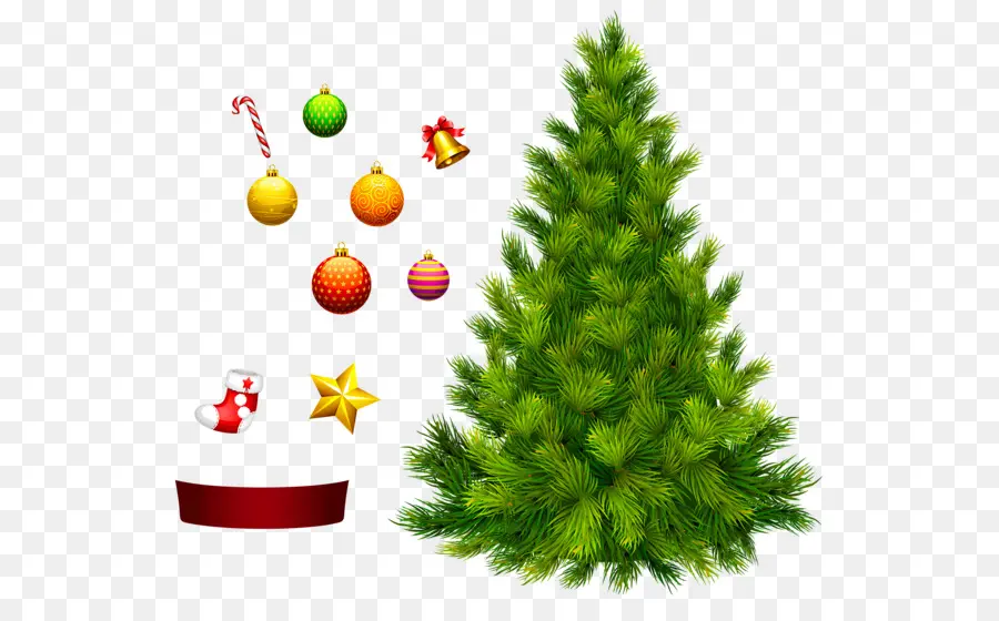 Arbre De Noël，Décorations PNG