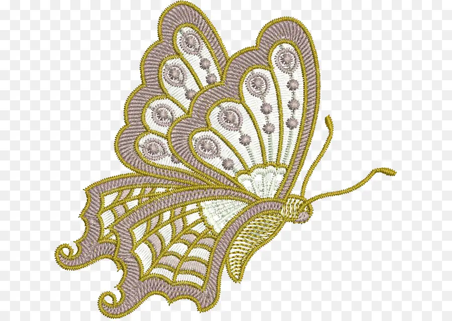 Papillon，Broderie PNG