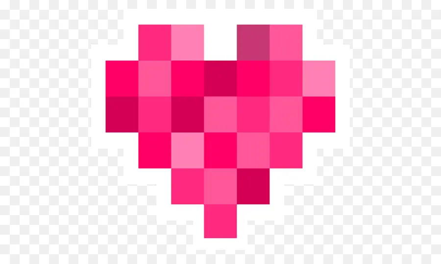 Coeur Pixelisé，Amour PNG