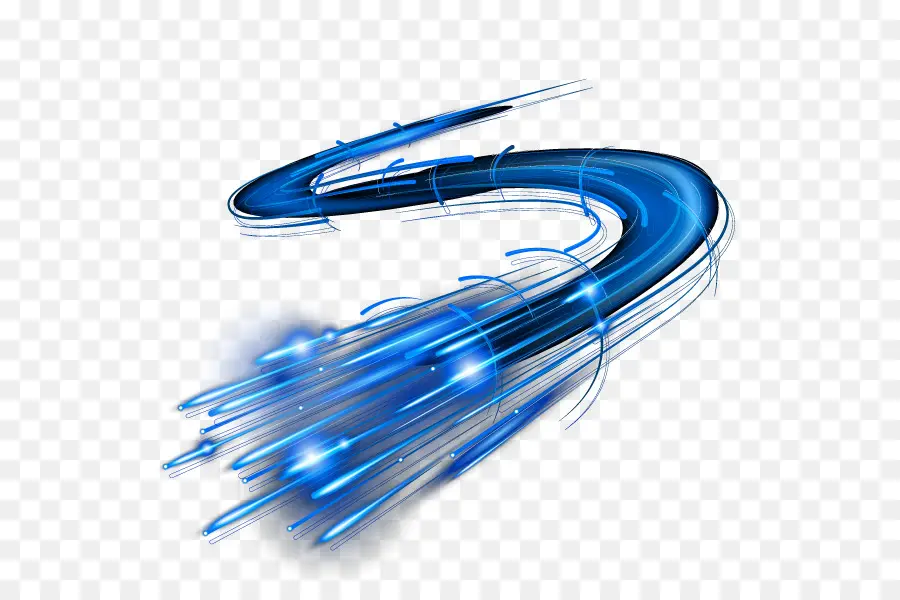 Lignes De Vitesse，Bleu PNG