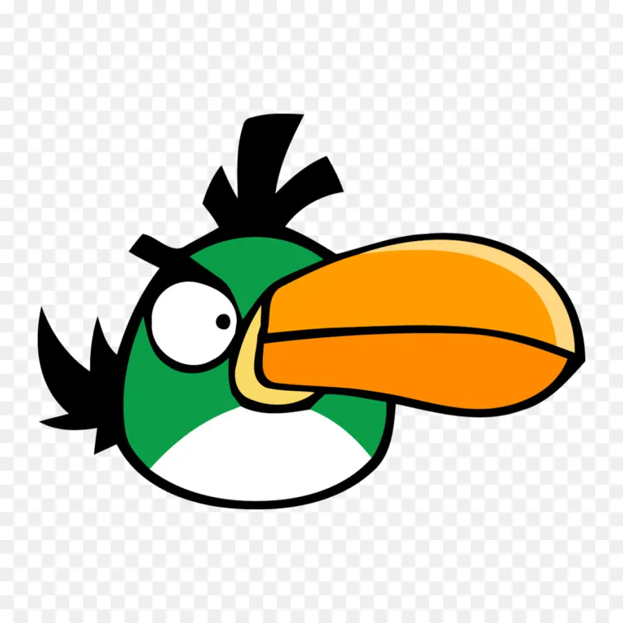 Oiseau Vert，En Colère PNG