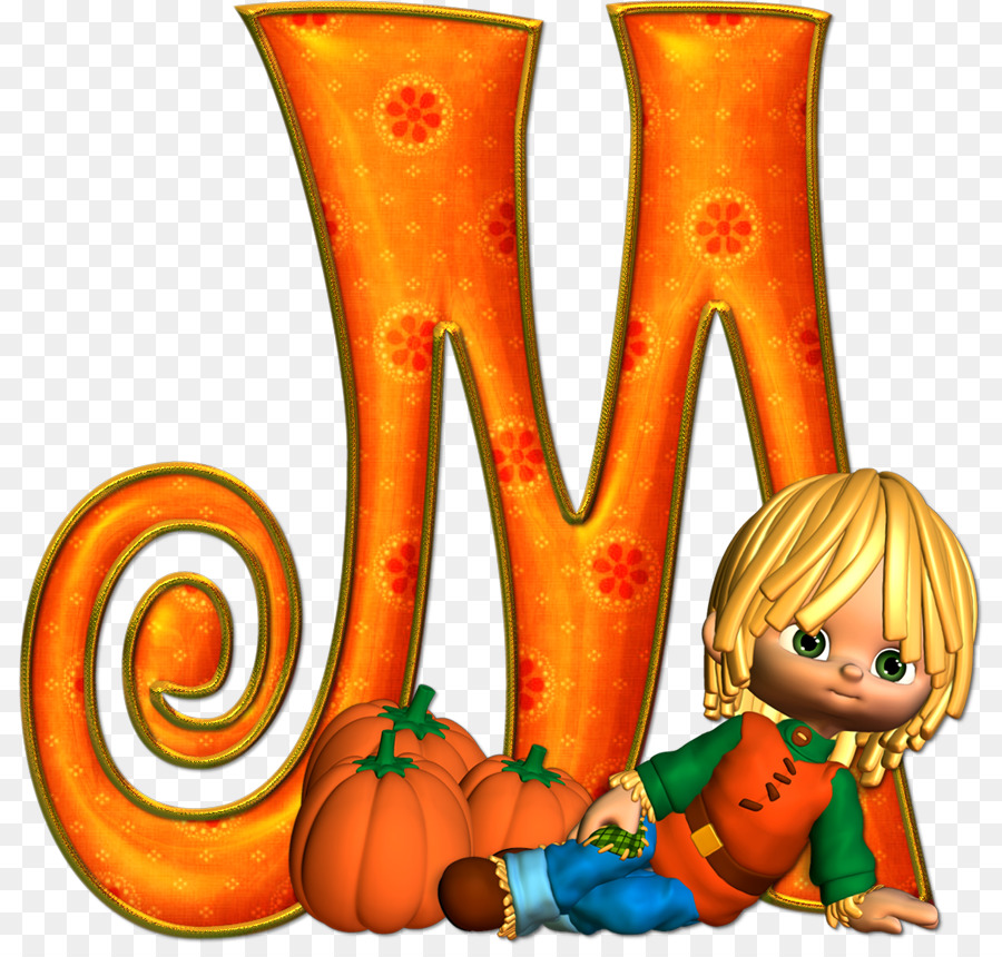 Lettre M，Citrouilles PNG