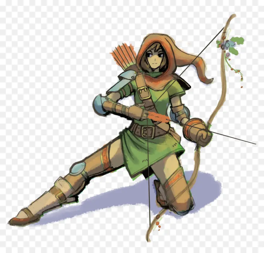 Archer à Capuchon，Arc PNG