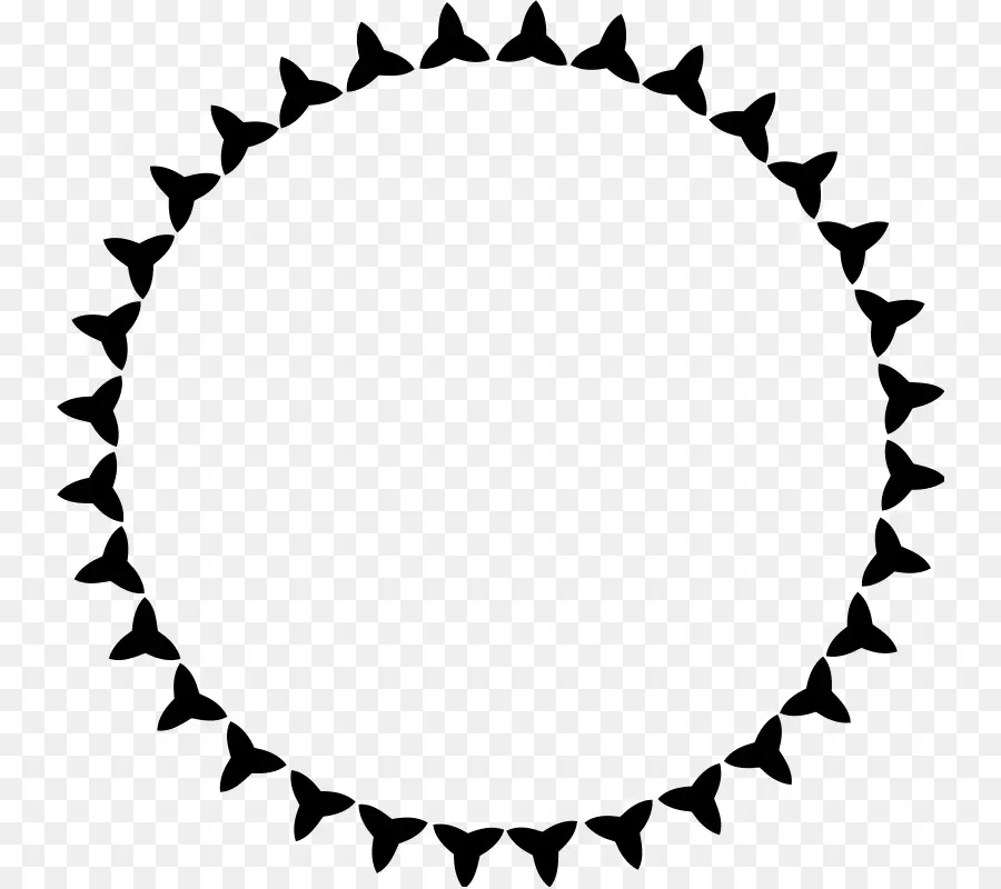 Motif Circulaire Noir，Cercle PNG