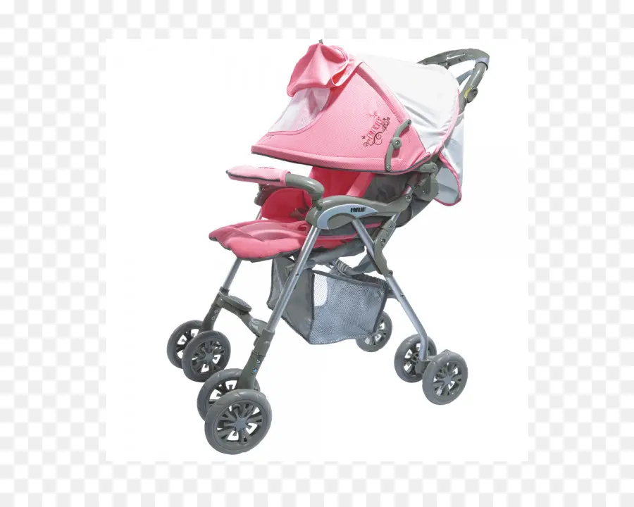 Poussette Bébé Rose，Moderne PNG